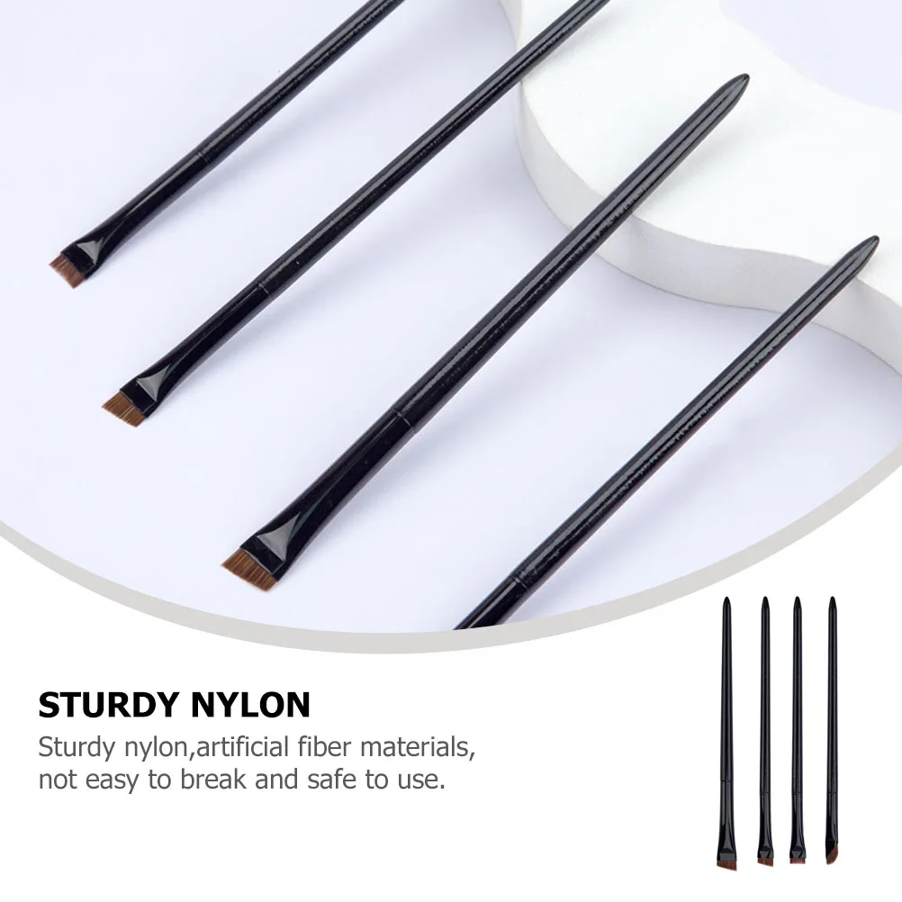 

1Set Eyeliner Brush Set Professional Makeup Tools for Women Smooth Application Portable Eye Brushes Dual-Use Angled