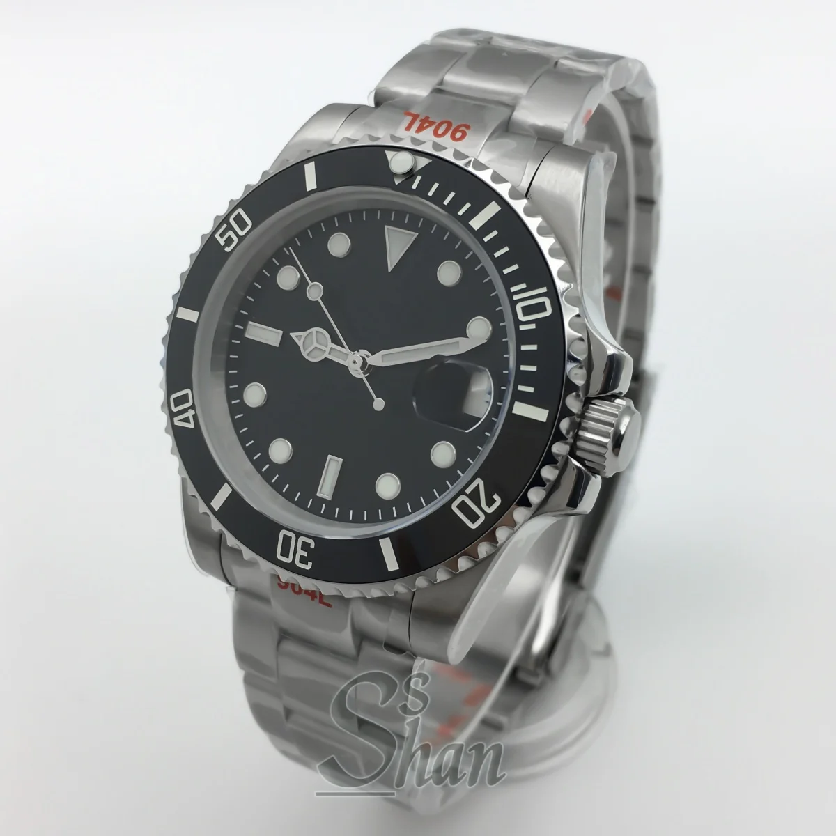 36mm 38mm 40mm 高級ビジネス向けNH35搭載メンズ自動巻きダイバーズウォッチ、サファイアクリスタルと逆回転防止セラミックベゼル付き