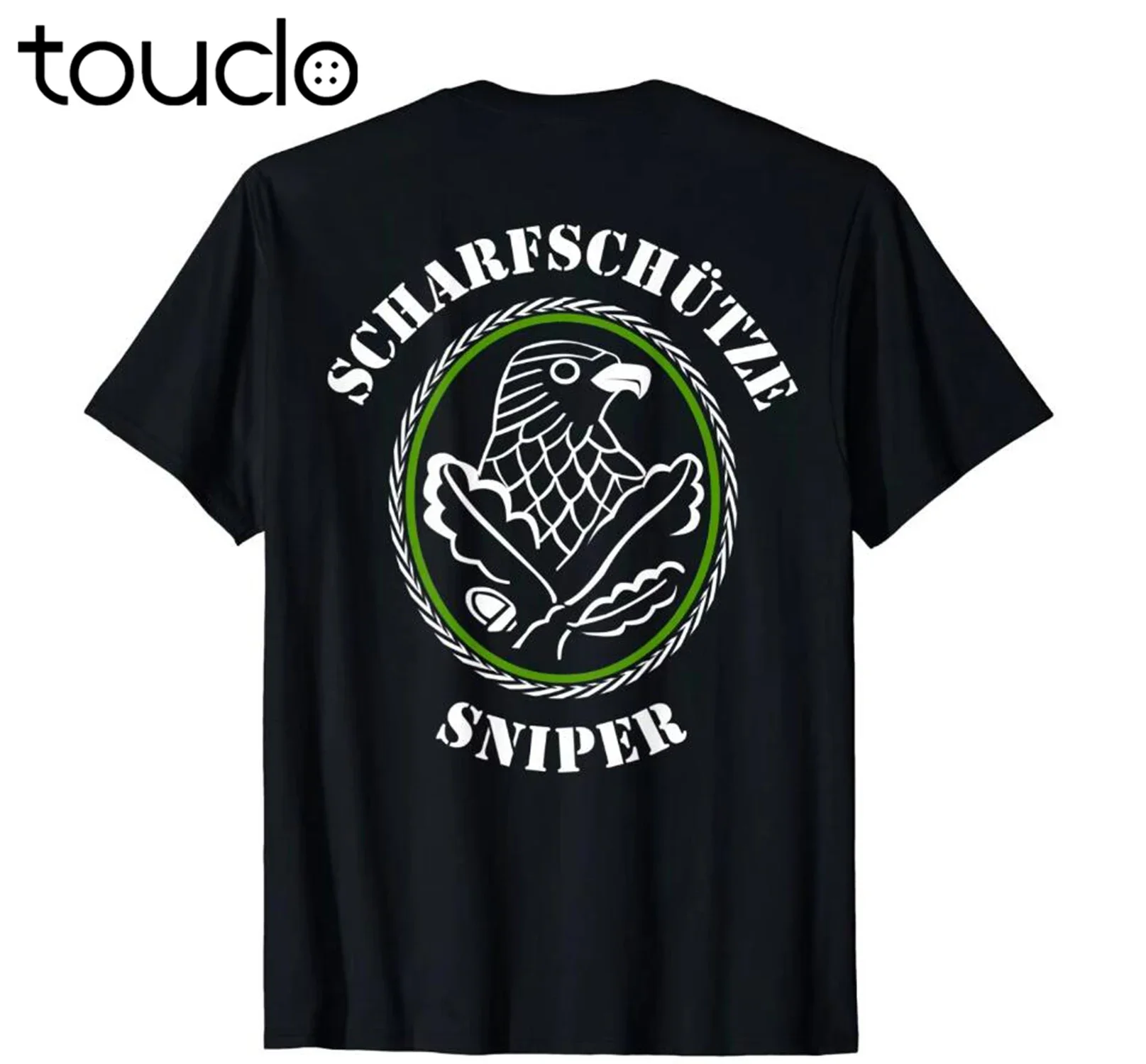 German Army Sniper T-Shirt Double Side men'S New Arrival Summer Short Sleeve Leisure Fashion Funny T Shirts For Men