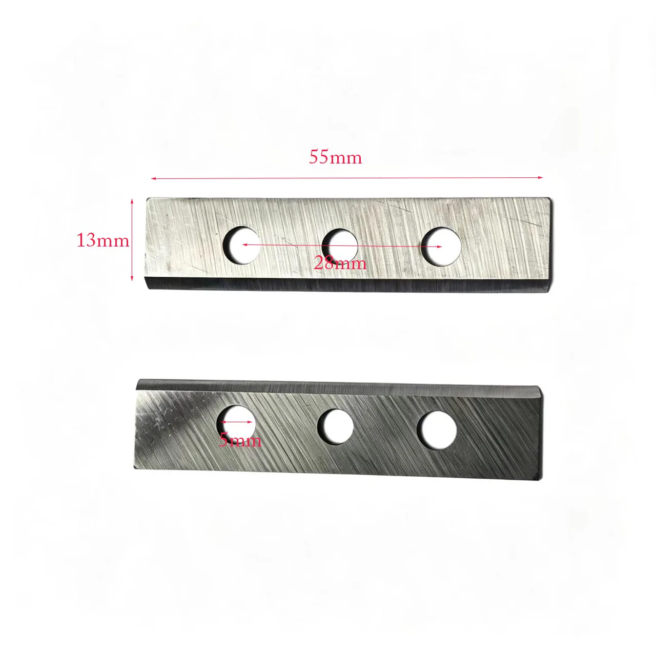 2PCS 55x13mm Hardened Metal for blades for Manual Edge Trimming Tools Commonly Used in Carpentry and Wood Finishing Workflows