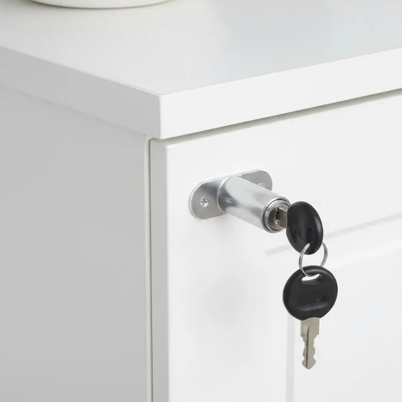 Press Type Sliding Door Lock Zinc Alloy Plunger Lock For Cabinet Drawer And Wardrobe Security Hardware Accessories