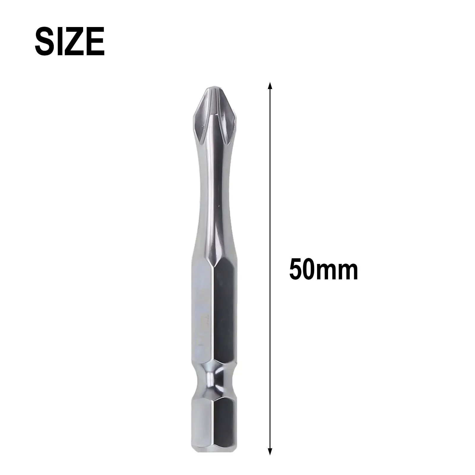 Magnetic Screwdriver Bits Batch Head Drill Silver Sturdy Long Lifespan Practical Reliable Performance Brand-New