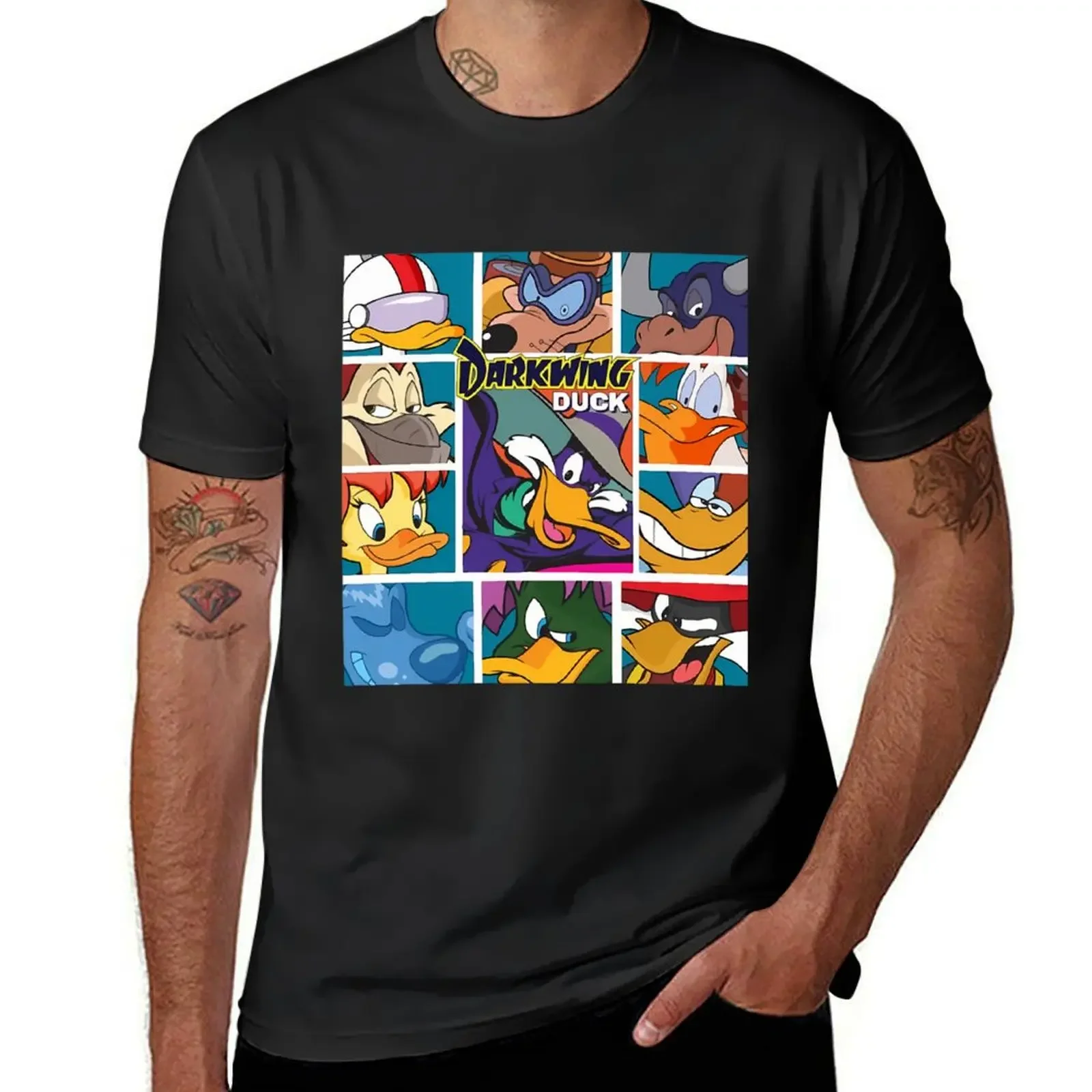 Duck Darkwing And Friends T-Shirt anime tshirt essential t shirt Short sleeve tee clothes for men