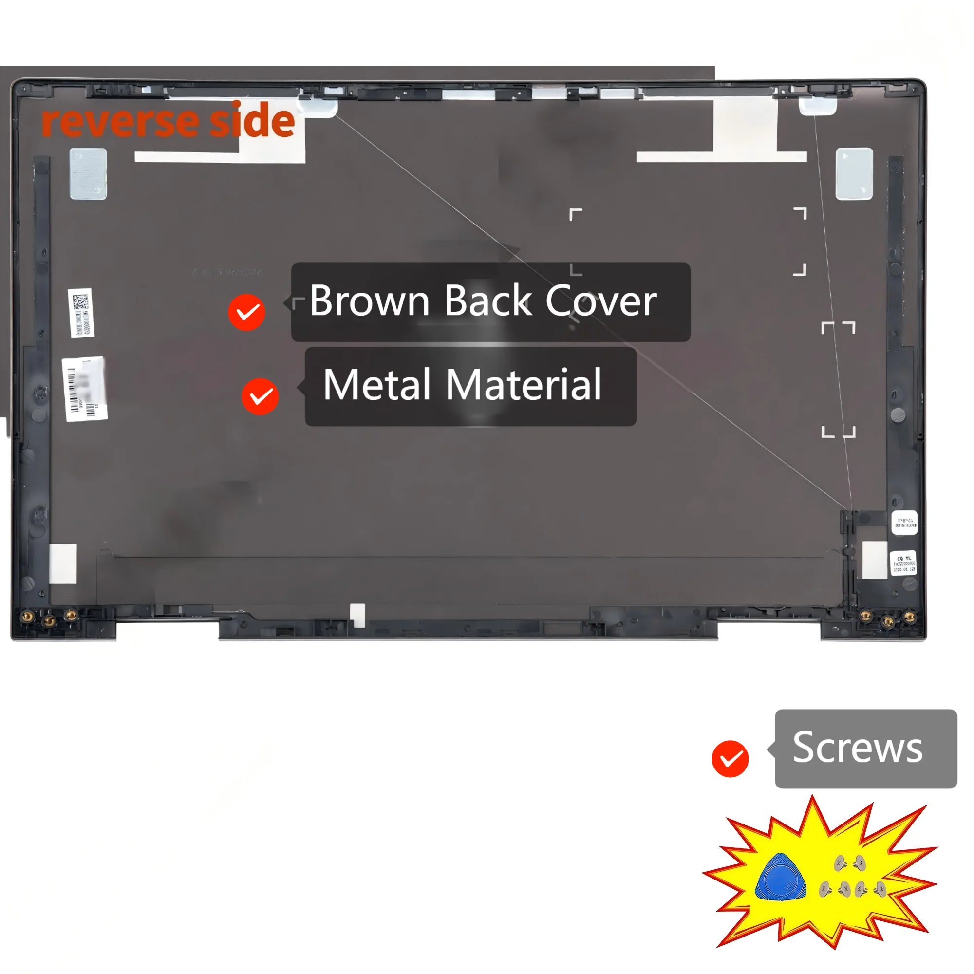 Top Lid L93204 For ENVY X360 15-ED 15M-ED 15-EE 15M-EE TPN-C149 LCD Back Cover Palmrest Bottom Case Hingecover Metal