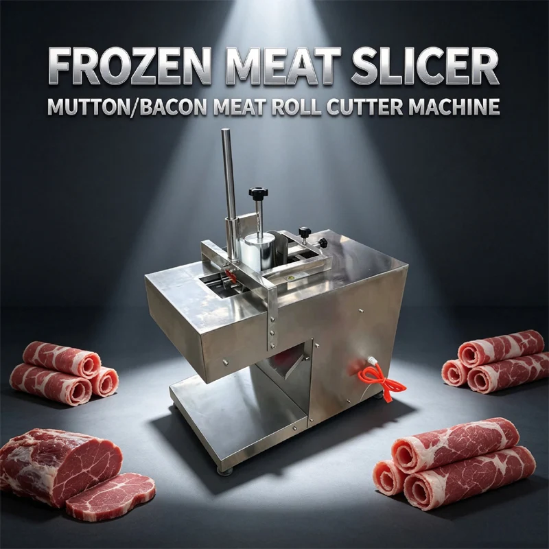 Commercial Electric Frozen Meat Chipping Machine 1 Roll Numerical Control  Lamb Beef Quick Slicer Machine