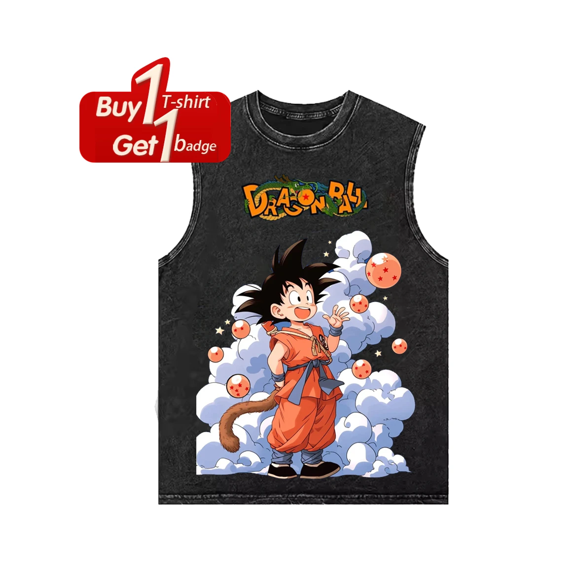 

Новая футболка с рисунком аниме Dragon Ball, мужская летняя одежда Y2k, футболка с короткими рукавами, винтажная потертая футболка большого размера, женские топы для спортзала