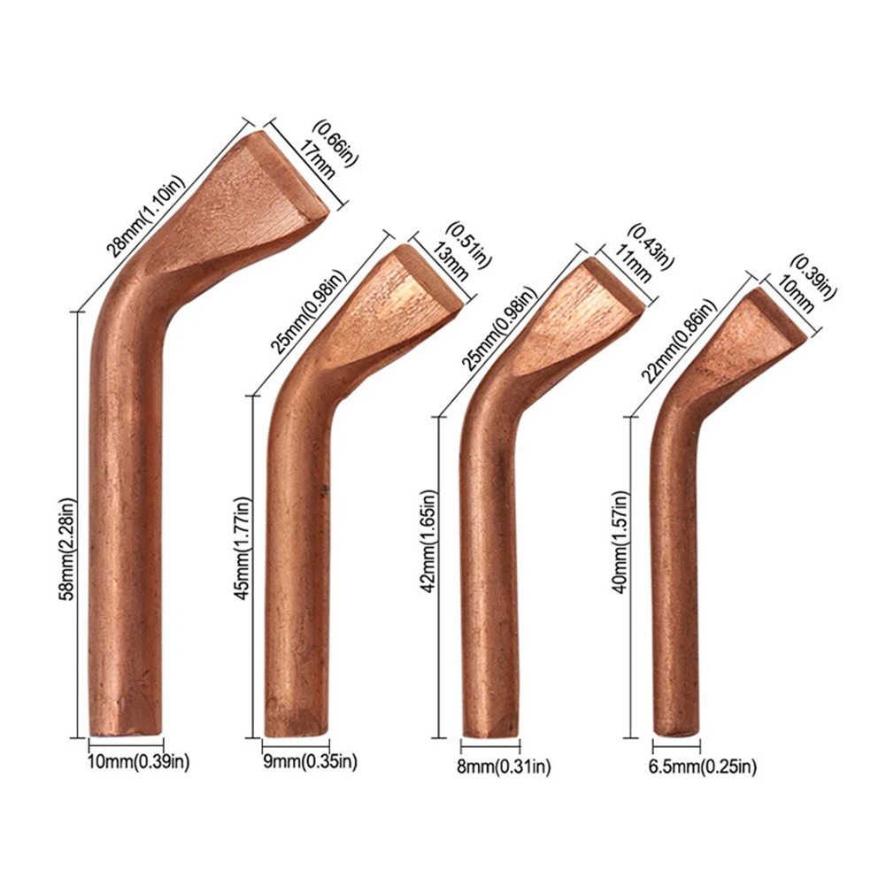 Punta de soldador eléctrico de 75-200W, soldador eléctrico de cobre, calor externo, punta de soldadura de alta potencia, cabezal de boquilla de