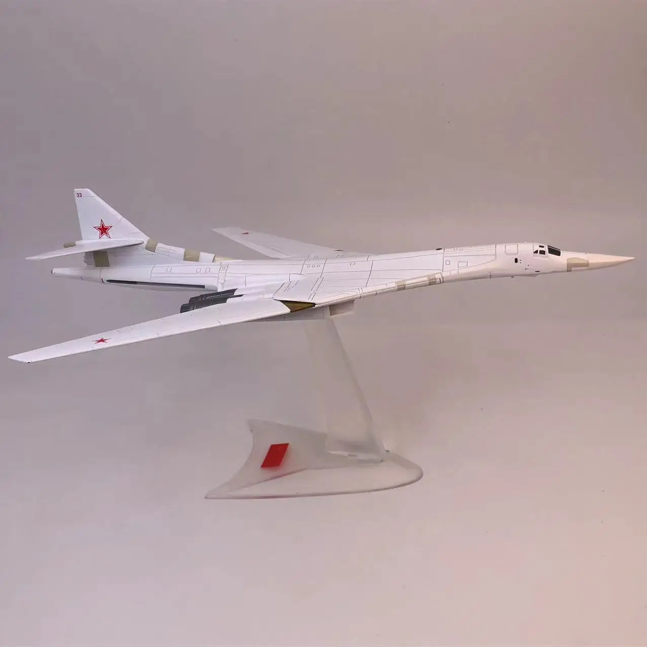 Wltk USSR.Soviet Air Force Tupolev Tu-160 Blackjack Bomber 1/200 Diecast Model