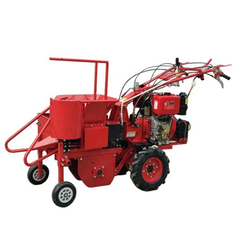 

New Design Dieel Power Combined Maize Picker Straw Pulverizer / Mini Corn Harvester Reaper Rice for Front Tractor Harvest Price