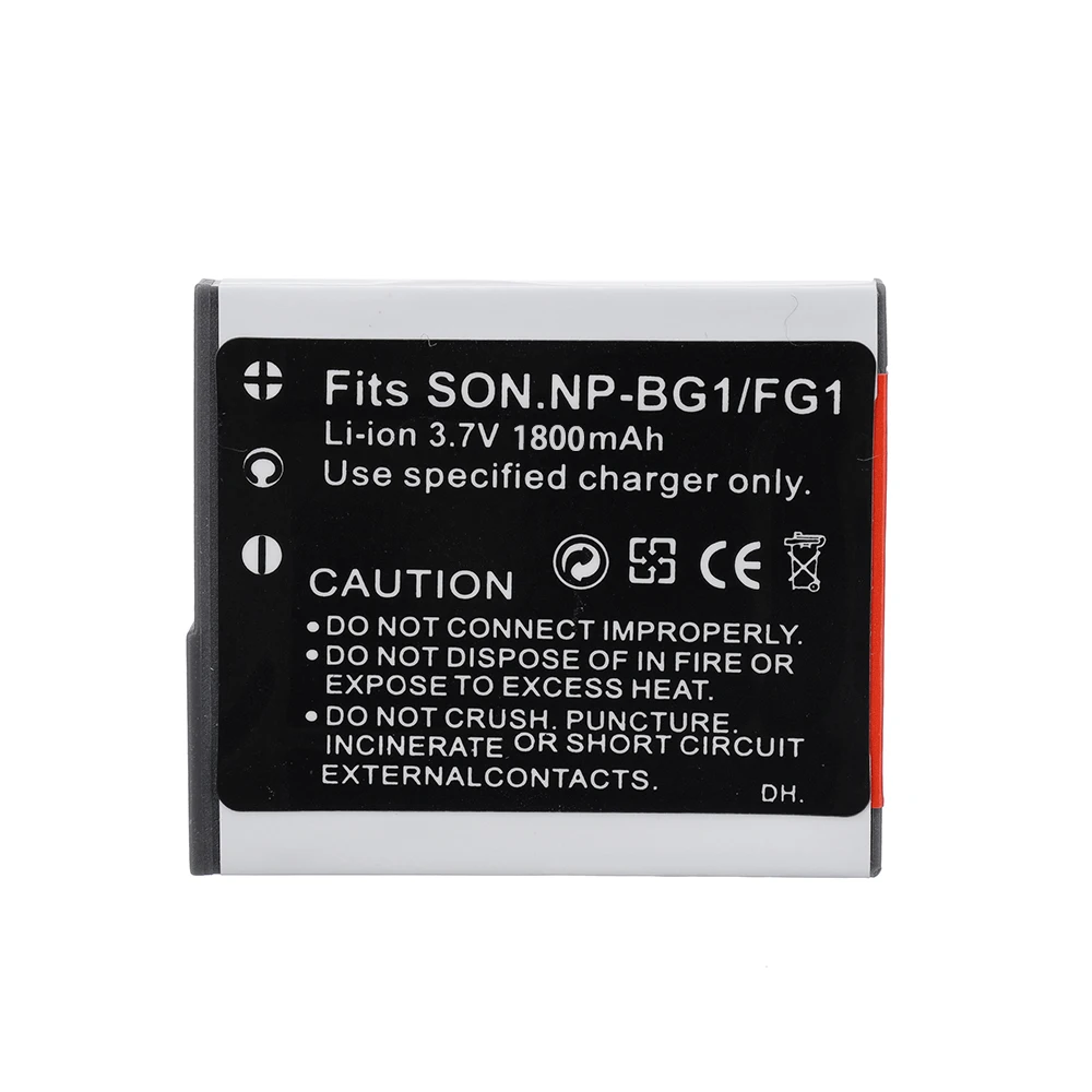 1850mAh NP-BG1 NP-FG1 NPBG1 Rechargeable Li-ion Digital Camera Battery For Sony DSC H3 H5 H7 W70 W80 WX1 NP BG1 FG1 Battery