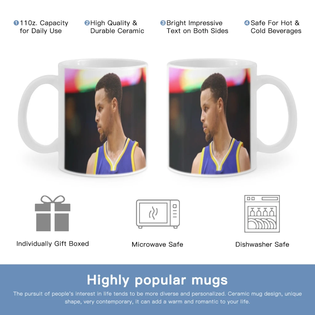 

S-Stephen Super Star C-Curry Free shipping Coffee Cups Ceramic cups creative cups and cute mugs Personalized Gift Cup For Tea