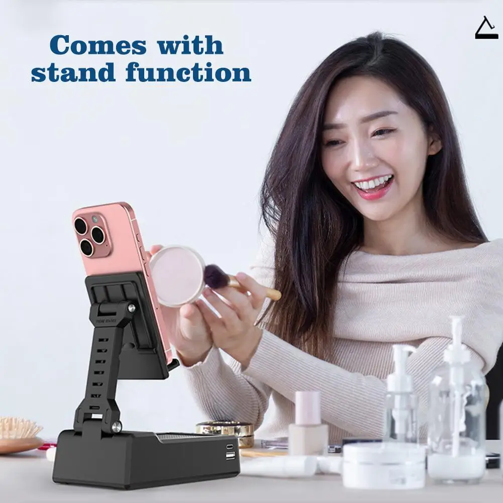 For 3 In 1 Bluetooth Audio Power Bank Bracket Multi-function Charging Mobile 3-in-1 Bluetooth With Treasure Phone Stand Aud Q5X6 image 6