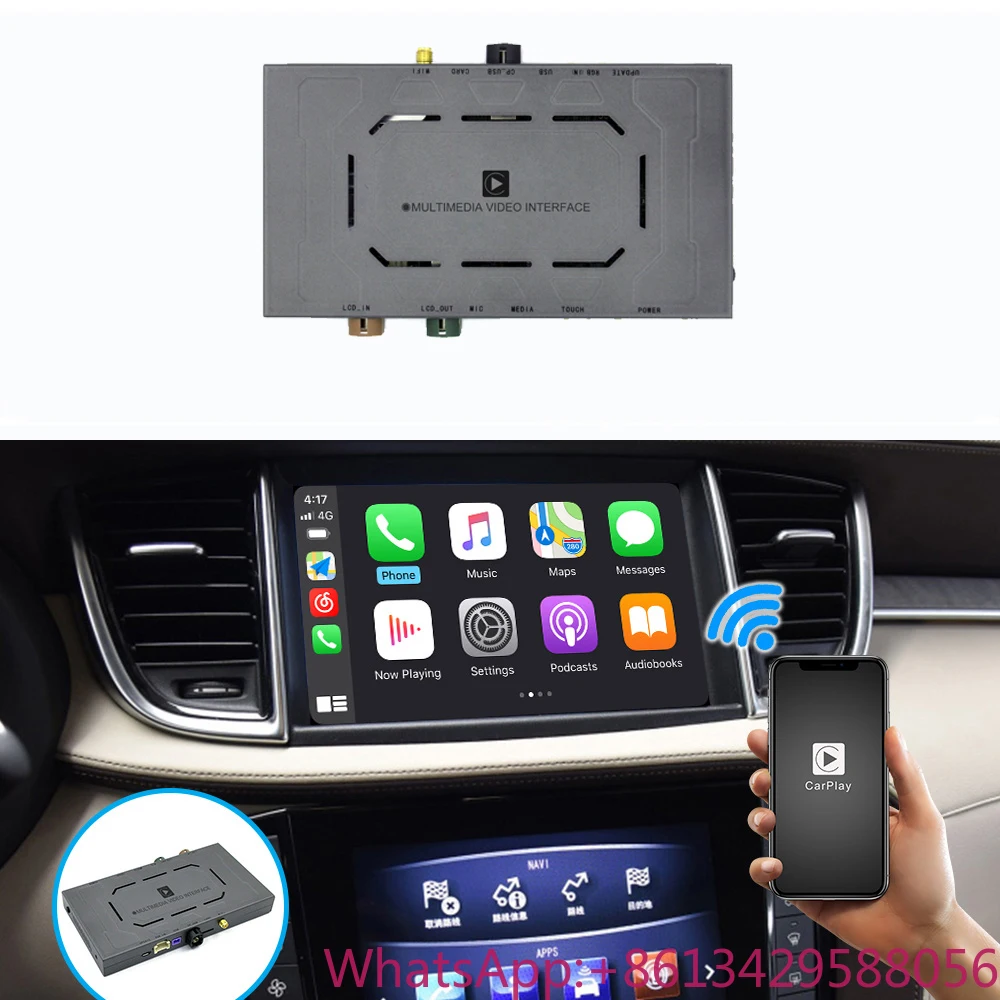 

Wireless CarPlay for Infiniti Q50 QX50 Q60 Q50L Q70 2015-2019 Android Auto Module Box Video Interface Mirror-Link