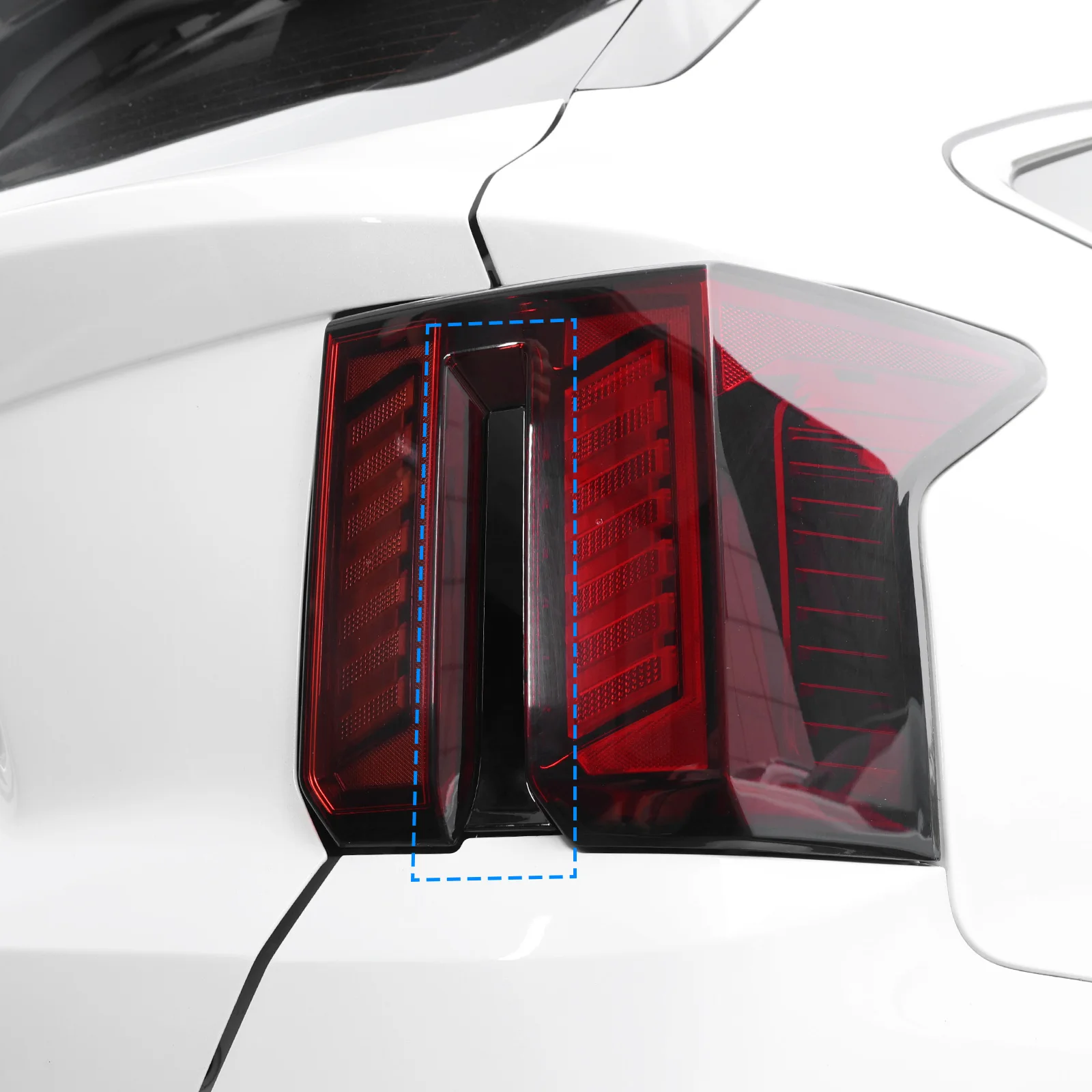 Car ABS Carbon Fiber Black Rear Brake Light Decal Stripe Cover For Kia Sorento MQ4 2024 Exterior Styling Mouldings Decoration