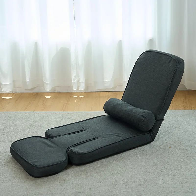 Silla de suelo acolchada con respaldo ajustable, muebles de sala de estar, silla de ocio para meditación, reuniones, lectura, observación de TV