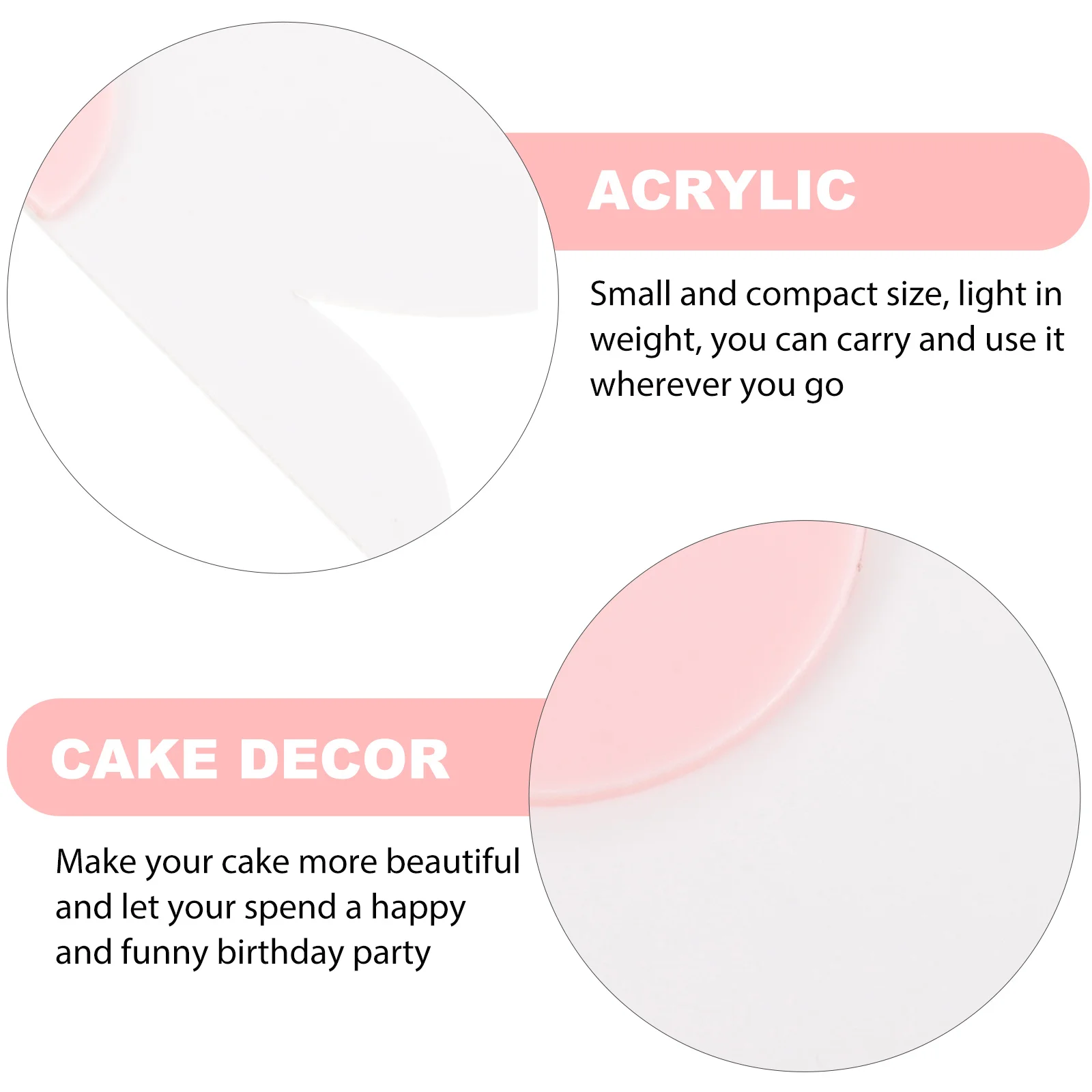

10pcs Flower Cake Toppers Cupcake Decorations Wedding Birthday Cake Side Ornament Acrylic Flower Picks Decorative Inserts