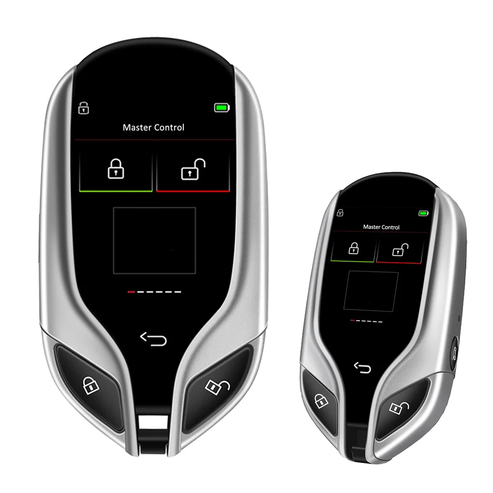 Auto LCD Digital Key Fob Universal Car Key Kit Modified Smart Remote With Keyless Go Key Fobs For Maserati Style