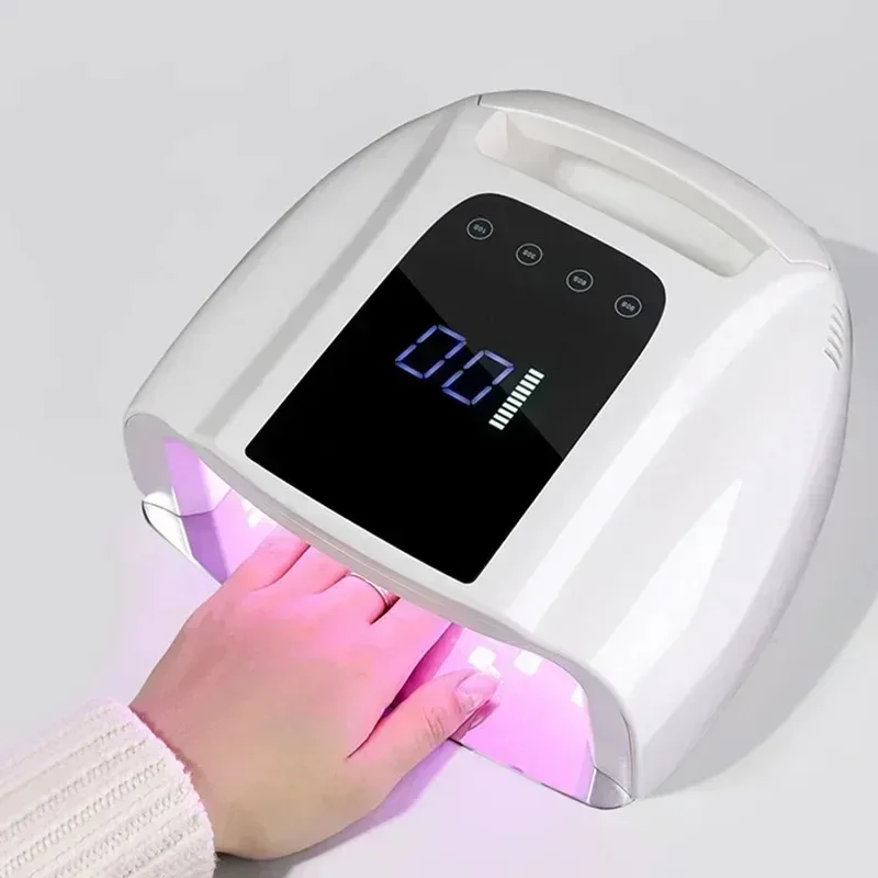 2025 Nuova lampada per unghie ricaricabile Cordless Gel Polish Dryer Luce UV per unghie Lampada per manicure Lampada LED UV per unghie senza fili