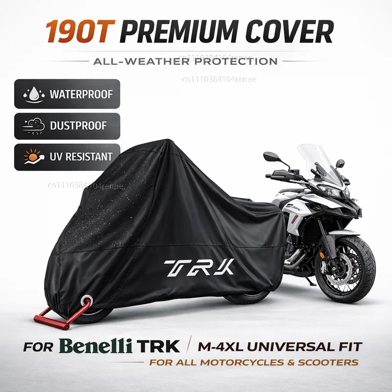 

For Benelli TRK 502X TRK 502 X Leoncino 500 BJ500 190T Motorcycle Cover Waterproof Dustproof UV Protection All Season