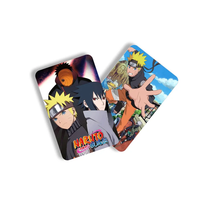 Uzumaki Naruto Card Collection Hatake Kakashi LOMO Cards Anime Peripherals Greeting Cards Bookmarks Double-sided 60 Small Cards