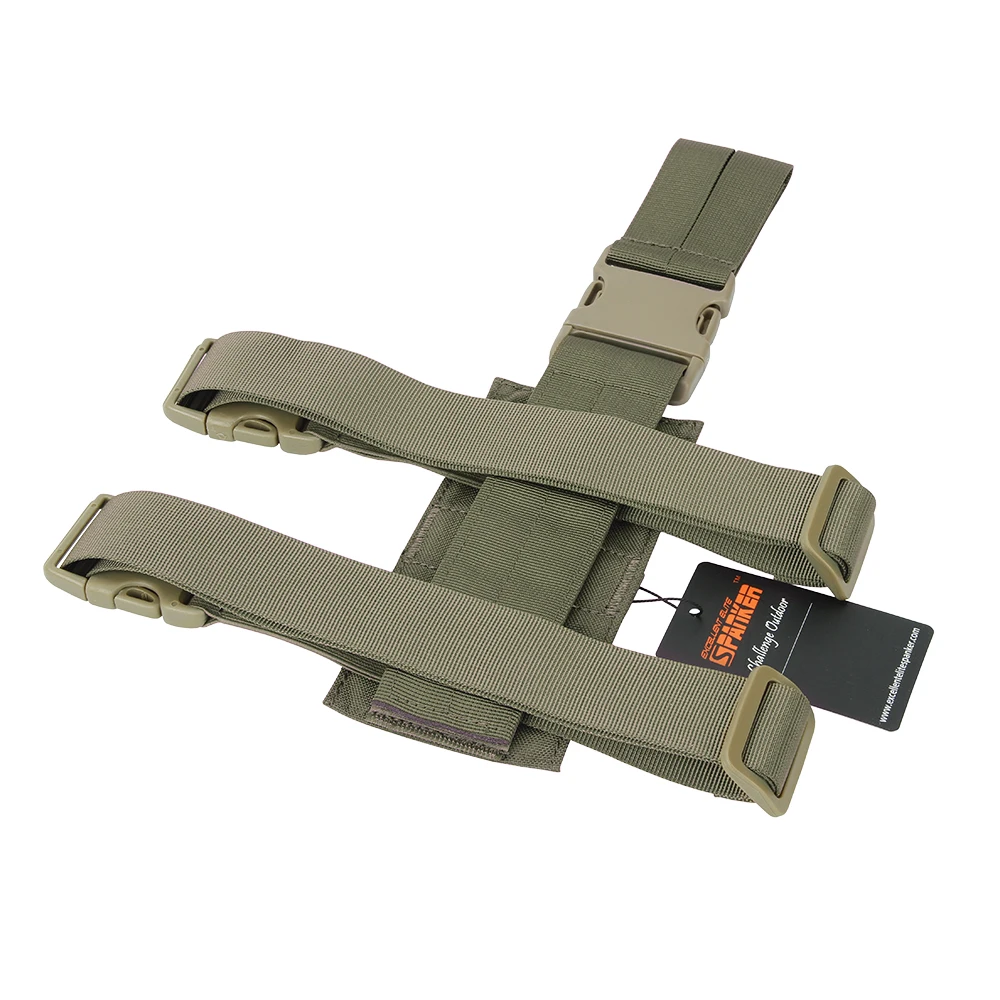권총 홀스터가 있는 전술 드롭 레그 패널, 사냥 걸이식 세트, 오른손 권총 홀스터, Molle 권총 액세서리