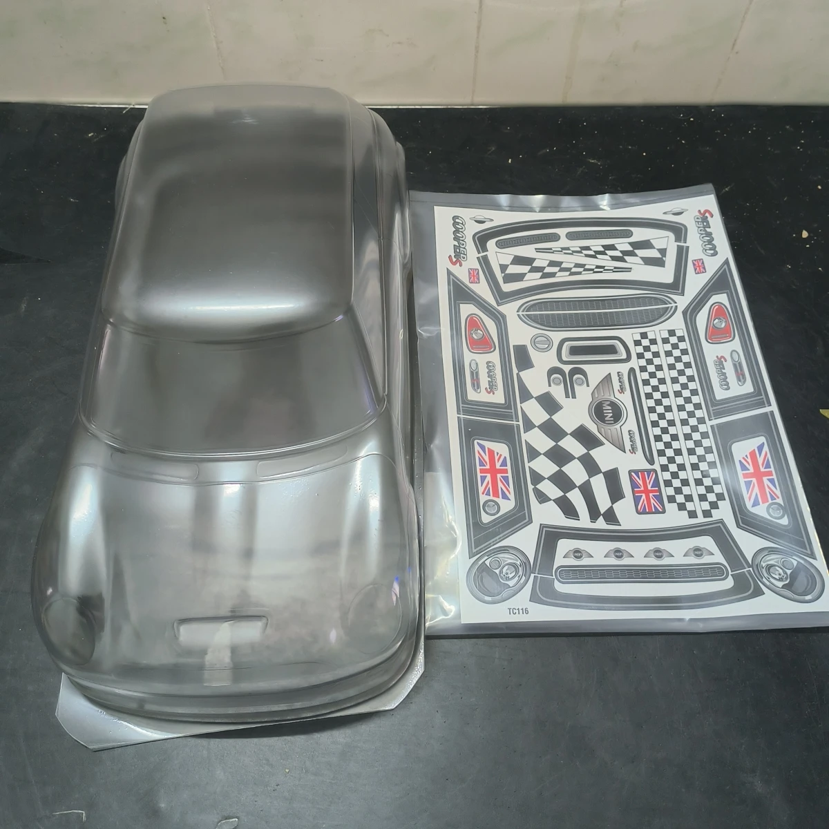 

TC116 1/10 Mini CooperS Clear Lexan Car Body shell 190mm for On-Road Car RC Drift Chassis Tamiya TT02 TT01 Kyosho Hsp Hpi