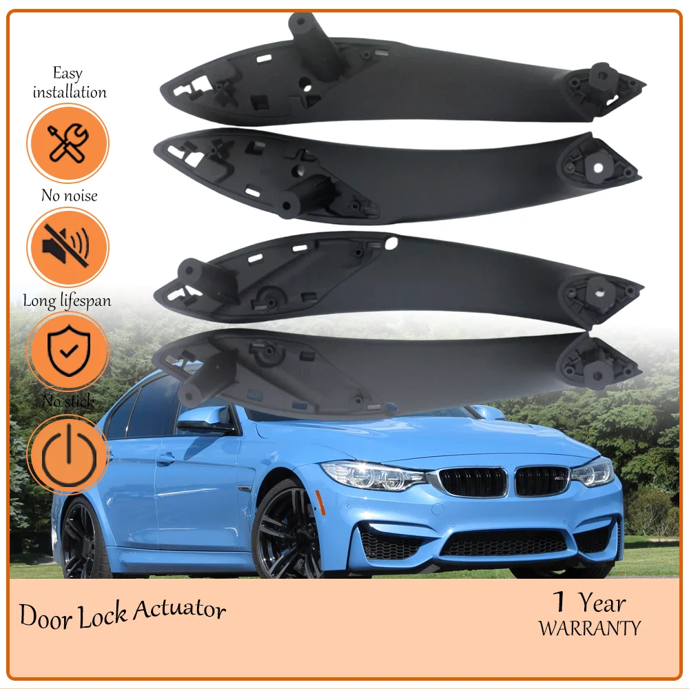 

4PCS Right Side Interior Door Panel Pull Trim Cover Black Beige Carbon Fit BMW 3 Series F30 F31 F35 M3 2013-2018 OE 51417279311