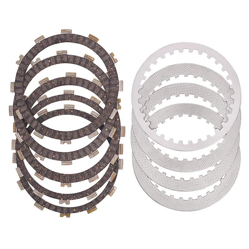 Motorcycle Engine Parts Clutch Plates & Steel Friction Disc Kit For Kawasaki EX250 ER250 ER300 EX300 Z300 EX ER Ninja 300 250