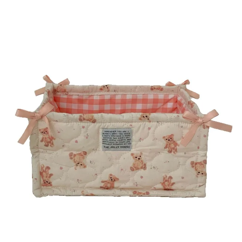 Quilted Desktop Storage Basket 5