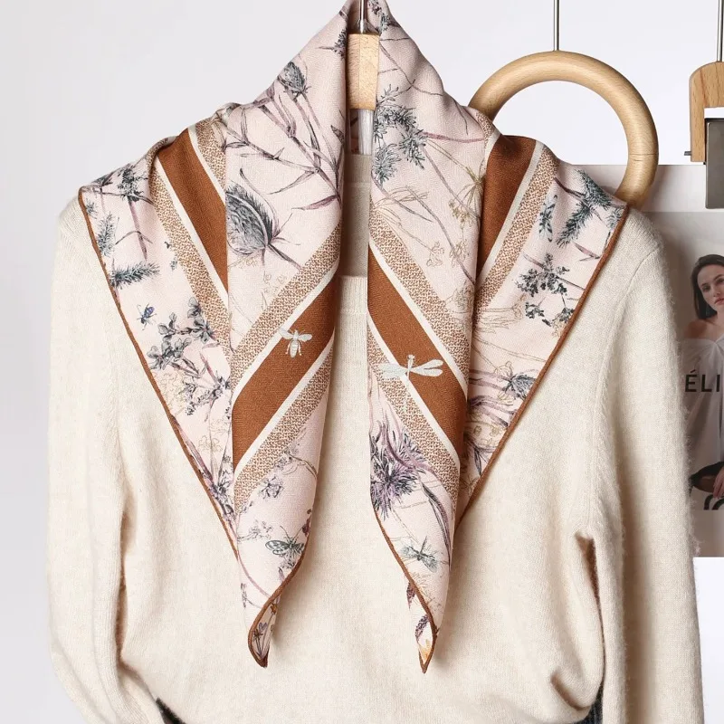 foulard-carre-en-soie-et-laine-imprime-65x65cm-pour-femme-nouvelle-collection-printemps-automne-2026-cache-cou-fin-emballage-coffret-cadeau