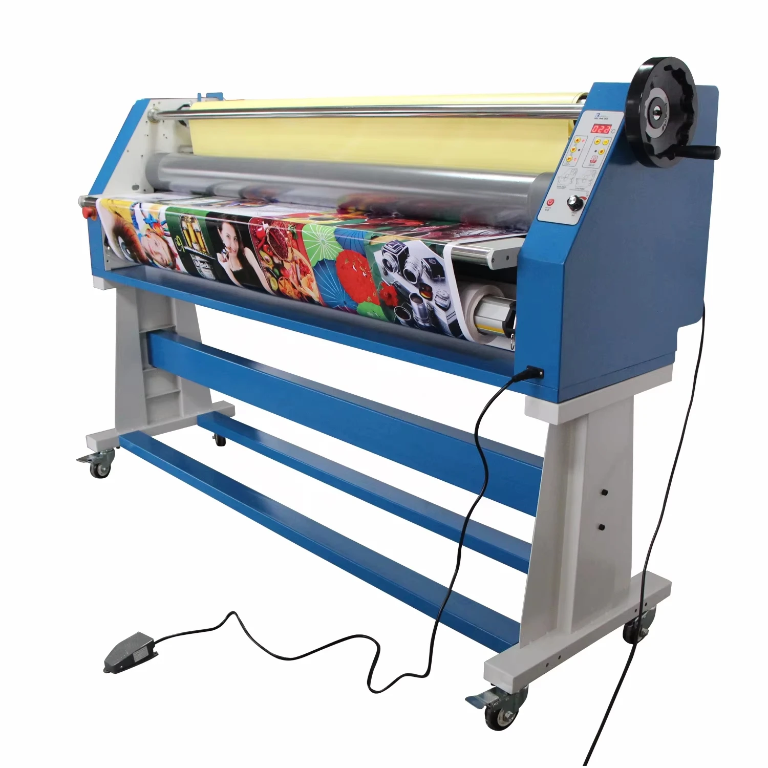 RL-1700W Electric High-Accuracy Film Cold Lamination Machine (170cm Working Width 25mm Thickness) For Advertising Wood/Cartons