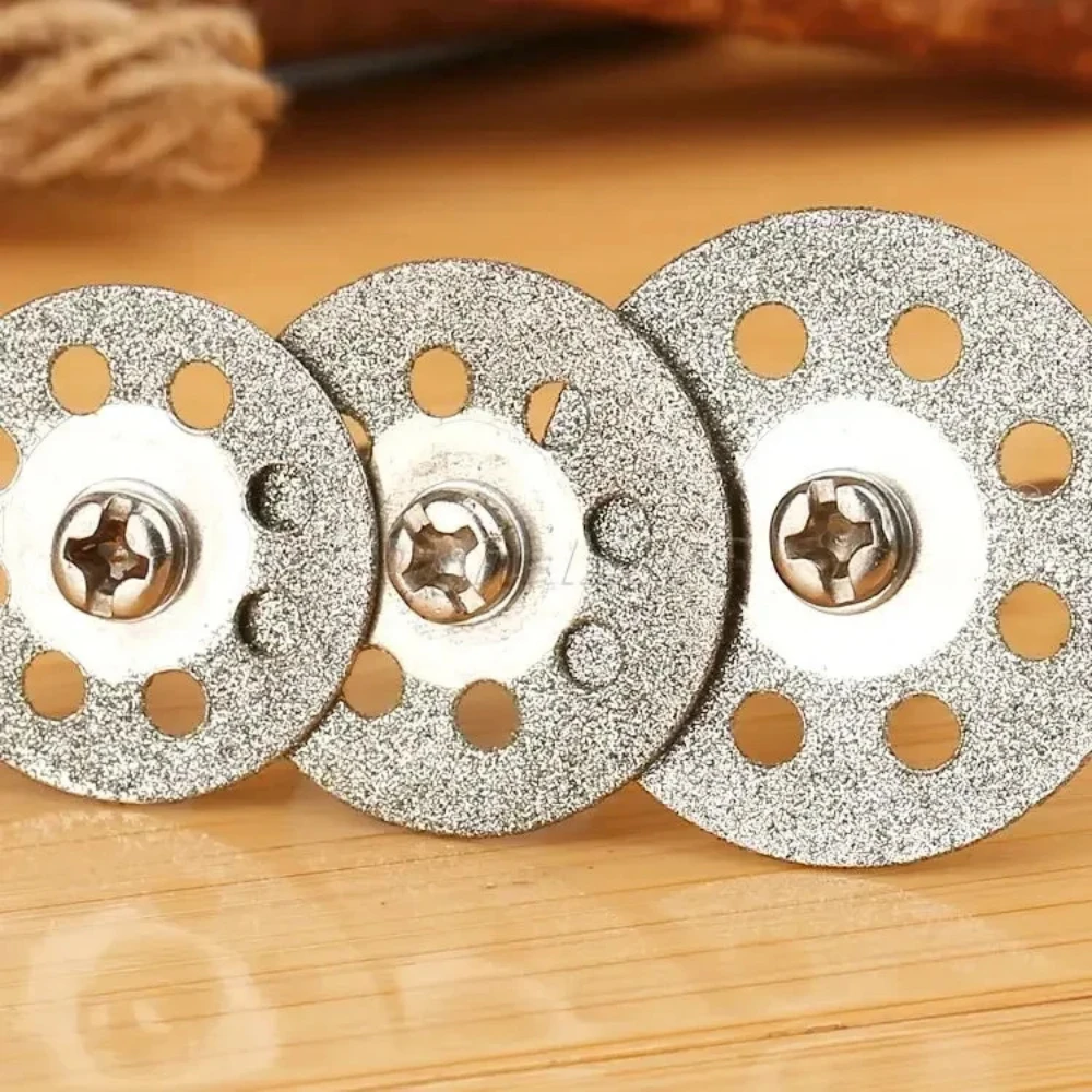 Disques coupés, lame de scie, trou de respiration, mandrin de roue pour Dremel rotatif, outils de coupe à tige de 2.35mm, 10 pièces