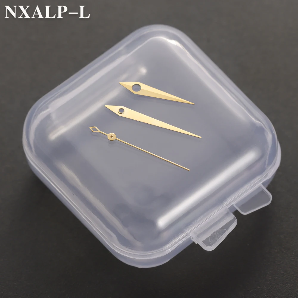 NH35 ساعة الأيدي الذهب/الفضة/الفضة الأصفر ساعة اكسسوارات ل NH35/NH36/4R/7S حركة الساعات مؤشرات ساعة إبرة مع صندوق