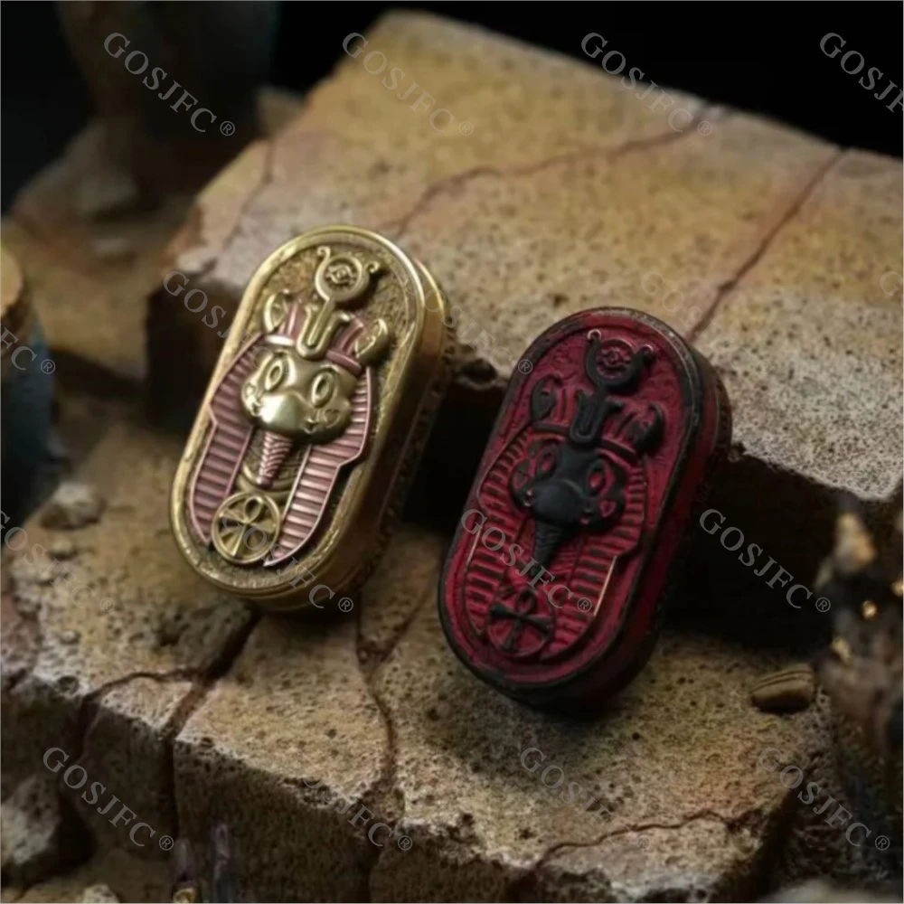SSS & SEKI EDC Dawn of Giza Fidget Slider Stress Relief Toy Rotates Left And Right 360° Fidget Toys For Adults Office Desk