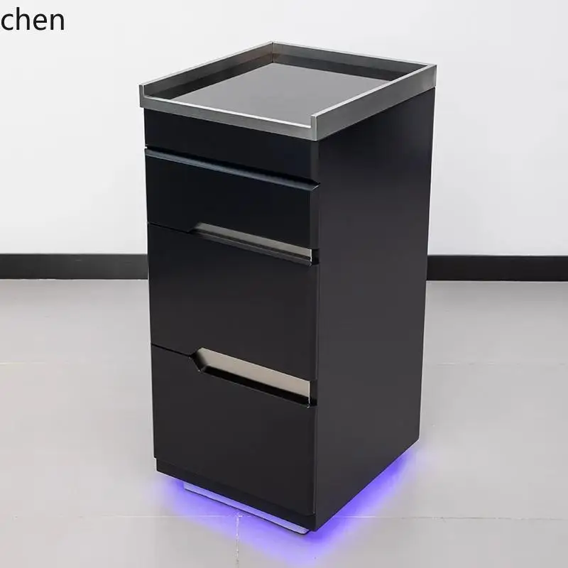 

LXC hairdresser tool hair cutting cabinet hair salon storage rack small cabinet cart barber shop drawer
