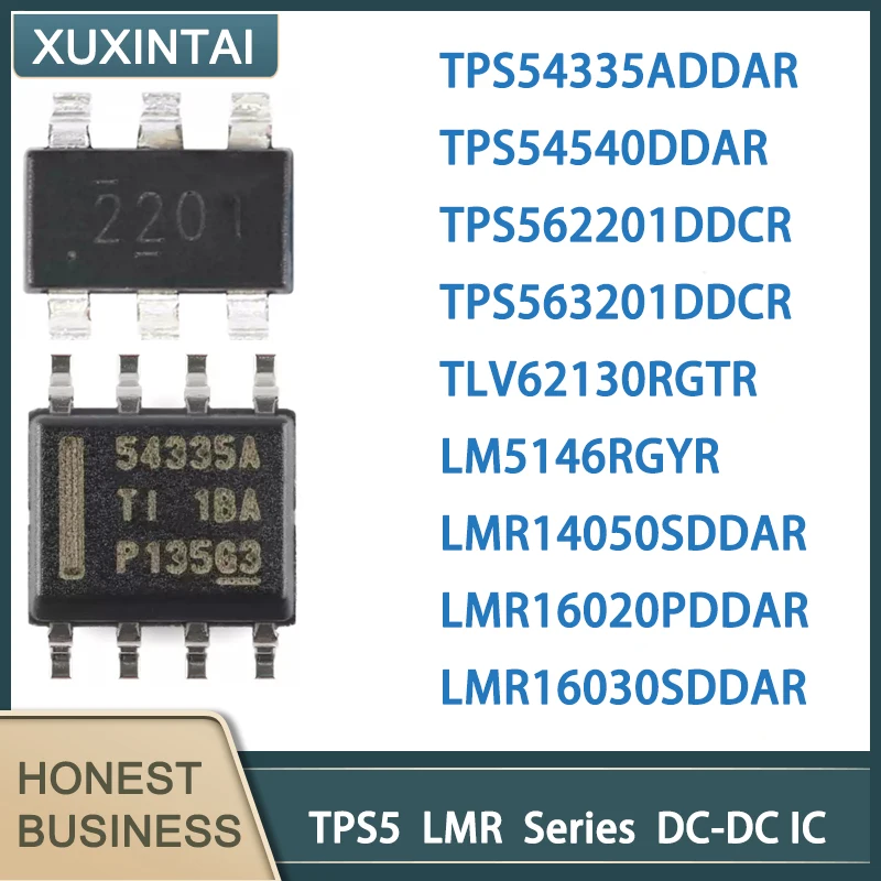Lote de 10 piezas nuevas y originales: TPS54335ADDAR, TPS54540, TPS562201DDCR, TPS563201, TLV62130RGTR, LM5146RGYR, LMR14050SDDAR, LMR16020P, LMR16030S