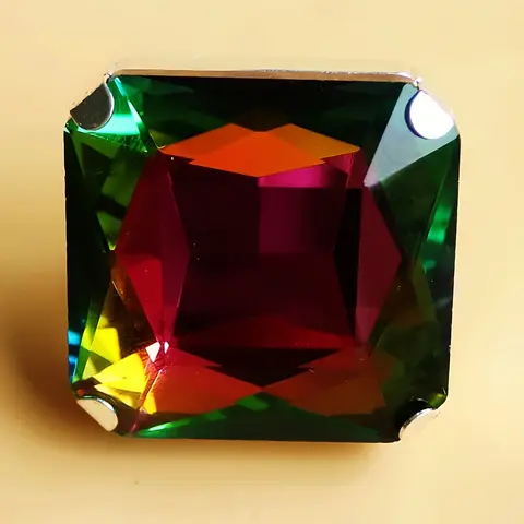 असाधारण महिलाओं के लिए विशाल अतिरंजित स्क्वायर क्रिस्टल बड़ी अंगूठी चमकदार बड़ी पत्थर की अंगूठी अंगूठे आभूषण 8 best sales बड़े आकार की अंगूठी - №1