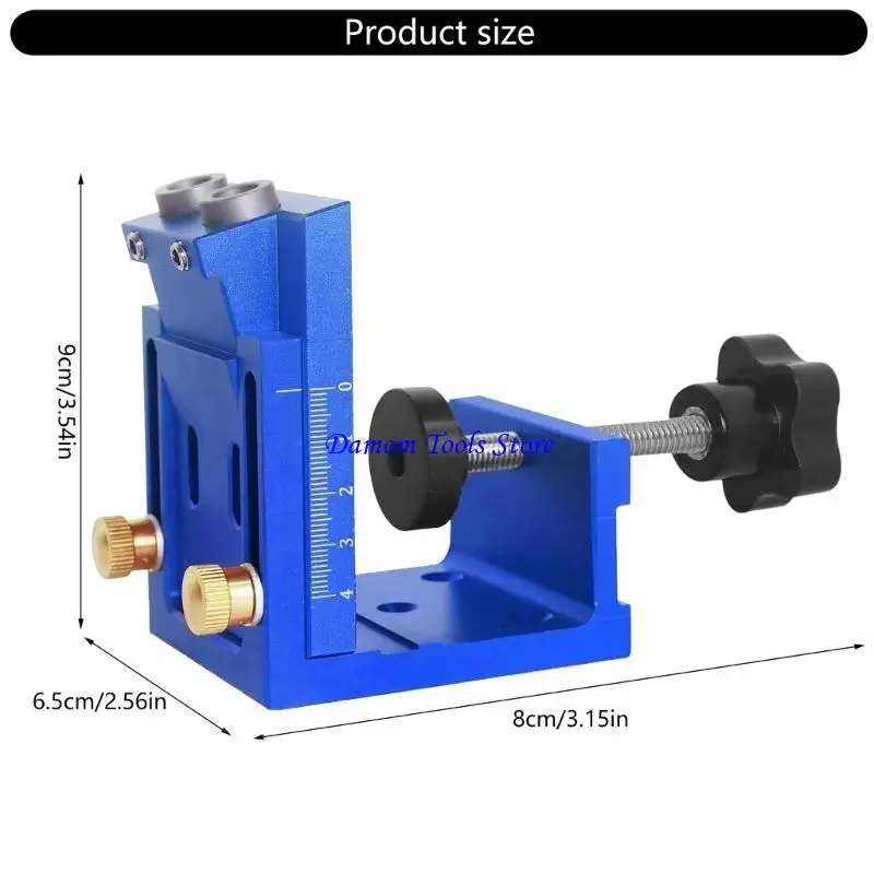 57BE Woodworking Doweling Jig Set Set Heal Hole Locator دليل تحديد موقع الأثاث
