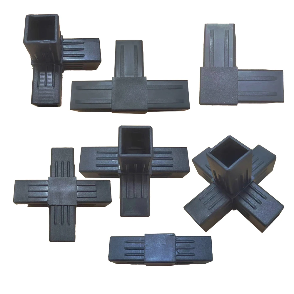 1PC Cross Square Pipe Fittings 25X25 Pipe Special Pipe Angle Code Hexagonal 6 Through Plastic Fittings Plastic Angle Connector