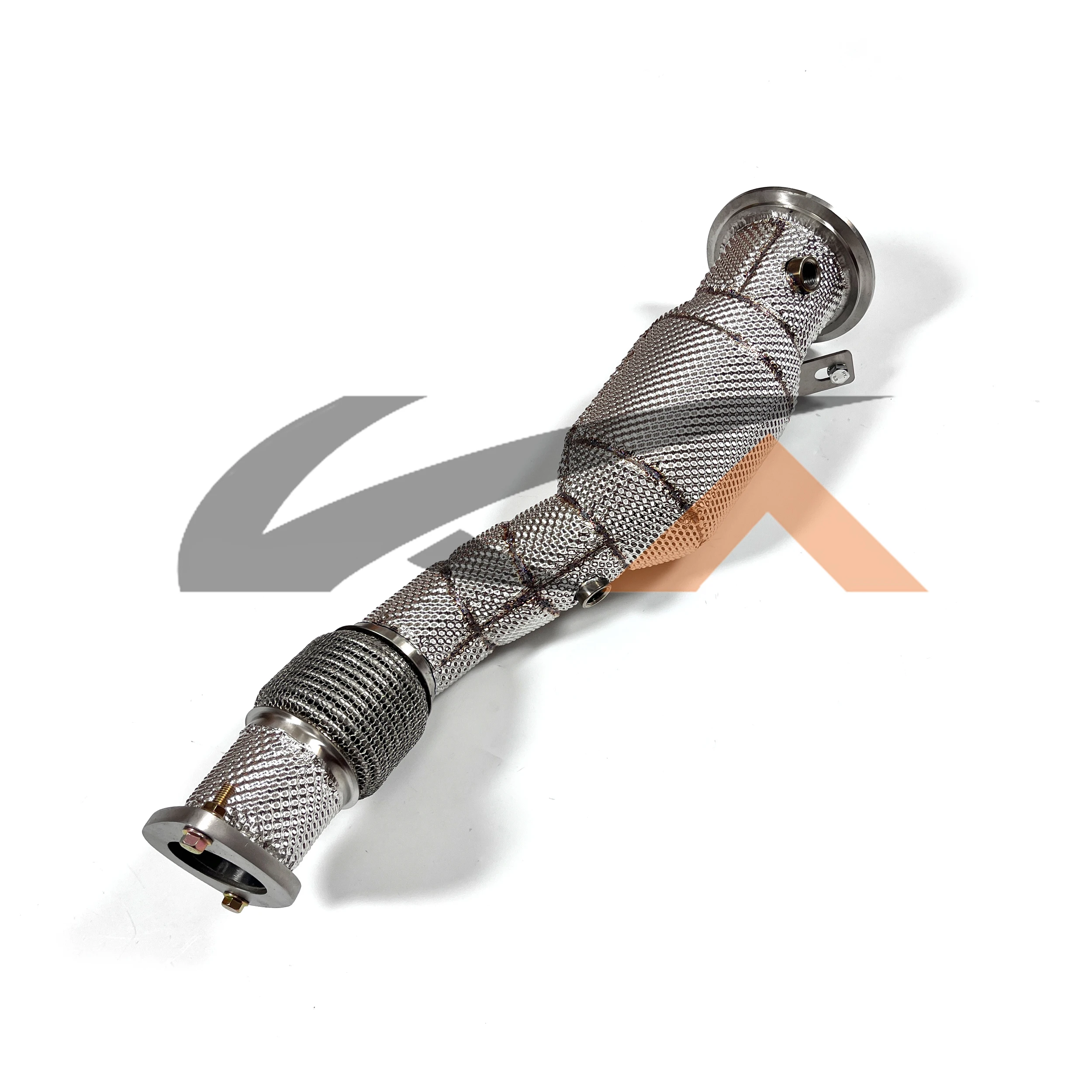 KA Tuning Exhaust Steel Downpipe for Lexus IS200t 2.0t Axle Pipe with Heat Shield and High Flow Catalysis