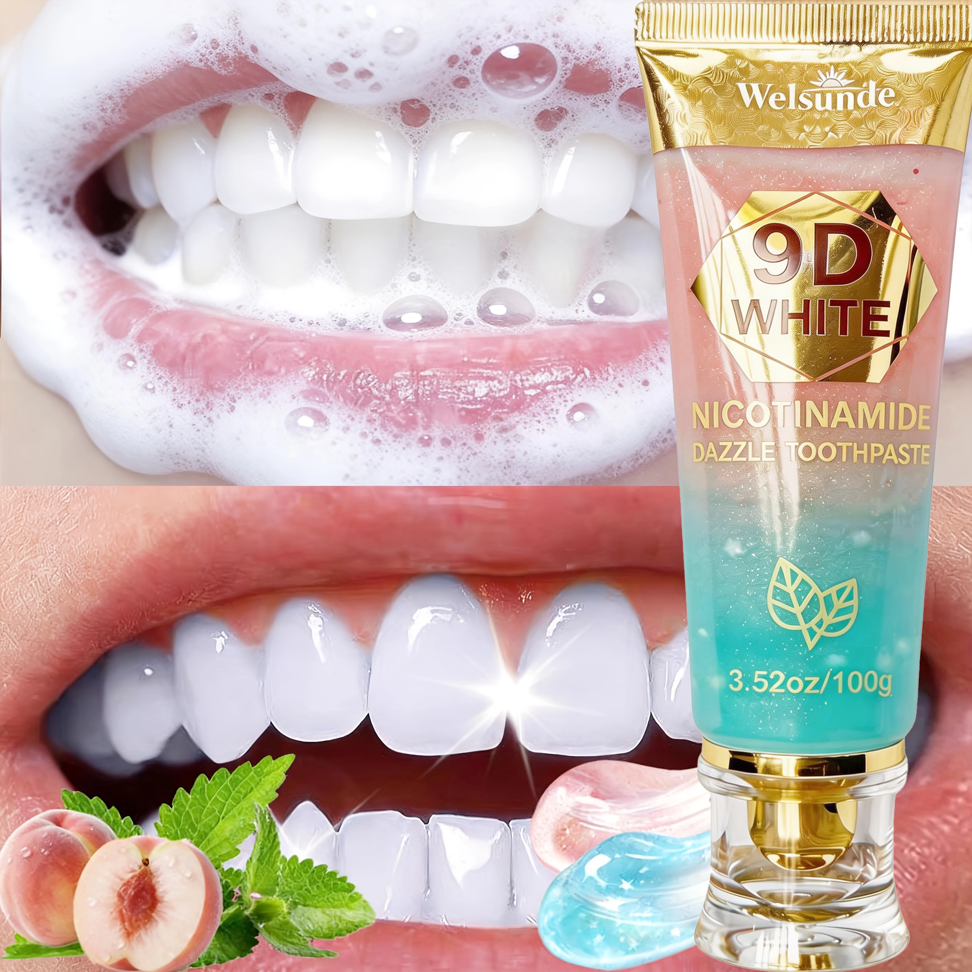 Nicotinamide Toothpaste for Whitening and Freshness