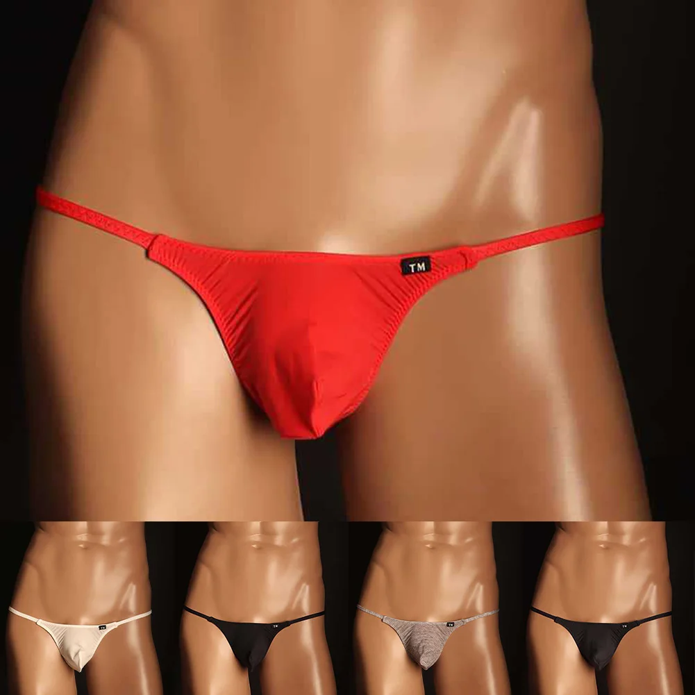 Low Rise Cotton G-strings 95 Cotton Fabric Comfortable for Fit Male Applicable Big U Pouch Thong For Men Nightwear