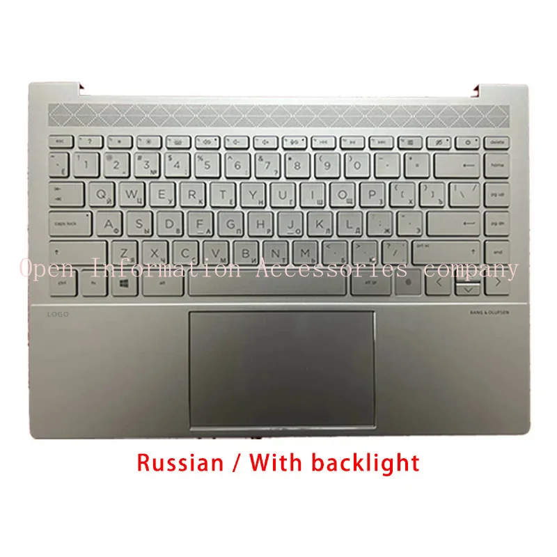 New For HP ENVY 14-EB TPN-Q252;Replacemen Laptop Accessories Palmrest / Russian Keyboard With Backlight