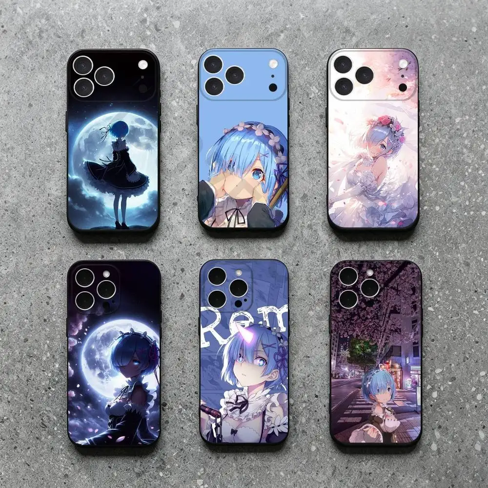 Rem R-Re Anime Z-Zero Phone Case For IPhone17,11,12,13,14,15,16,XS,XR,X,Mini,Pro,Max,Plus,Shell,Cover