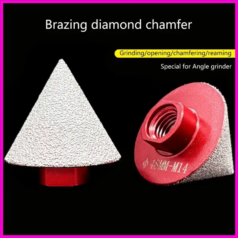 57BE M14 Diamonds Chamfer Bits 48mm قطر الطحن القاطع الفتحة الرخام الخرسانة