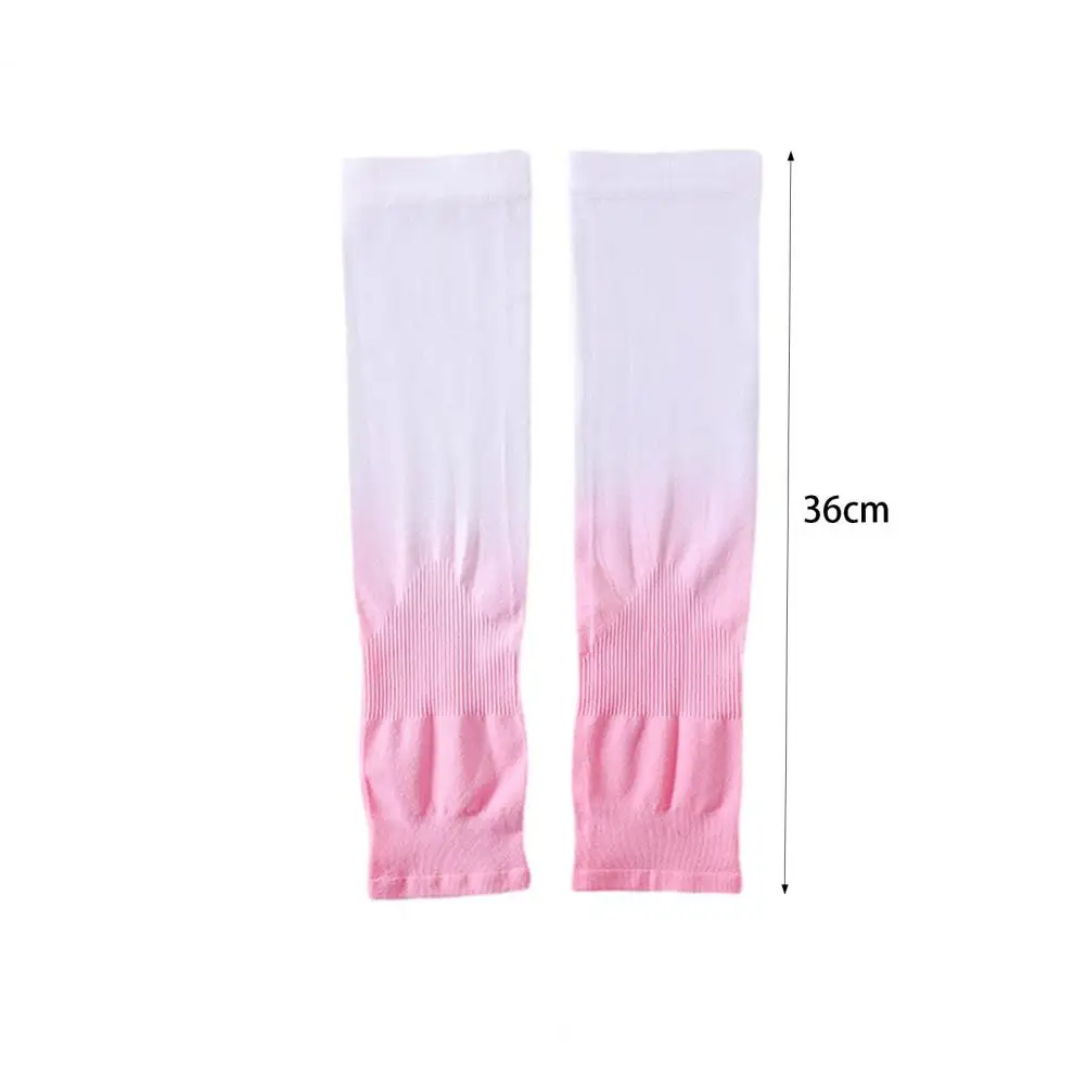1 Pair of Breathable Sun Protection Sleeves Gradient Color- Breathable & UV Protective Gear for Driving Outdoor Adventures