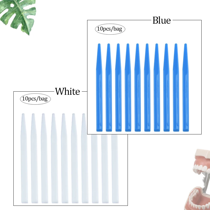 Dental Disposable Mix Knife Glass Bowl Mixing Spatula Plastic Cement Powder Plaster Mixing Material Dentist Lab Tool 10Pcs/bag