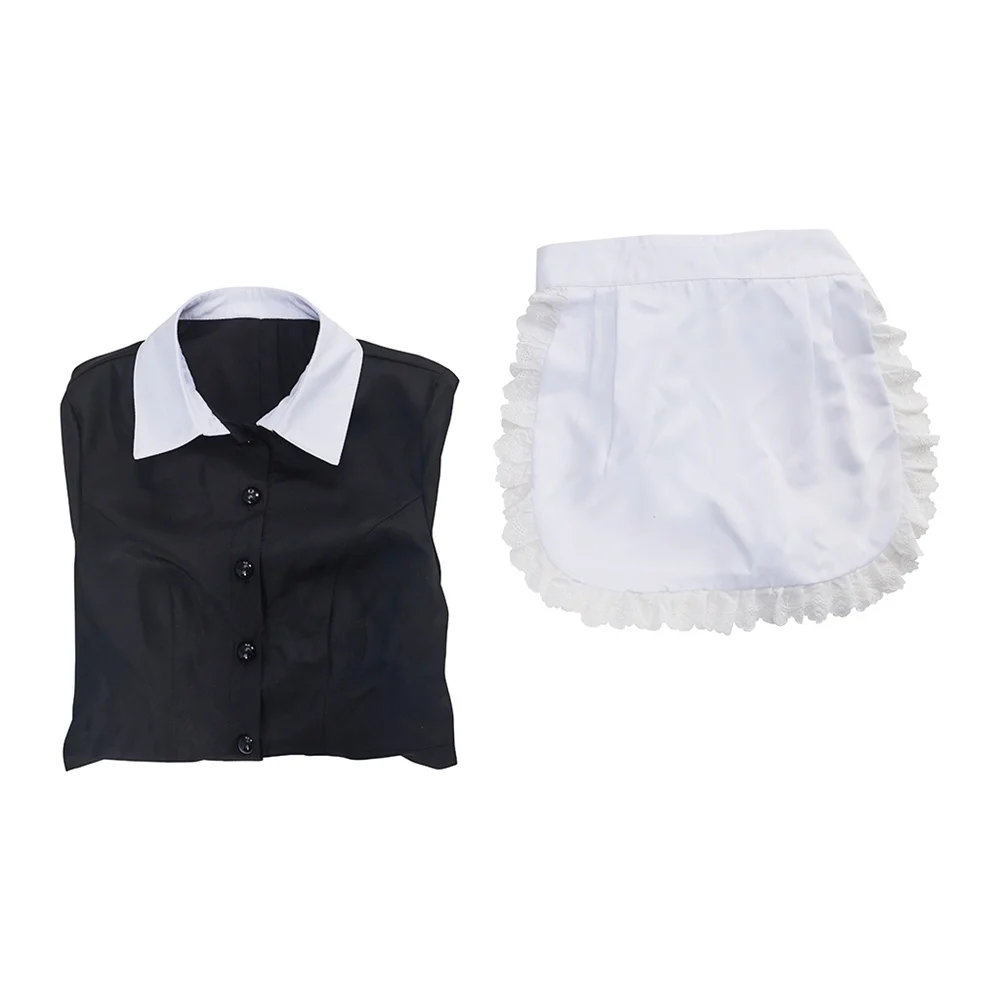 The Rocky Horror Picture Show  Cosplay Magenta Costume Women  Waitress Black Maid Uniform Dress Halloween Party  Outfits