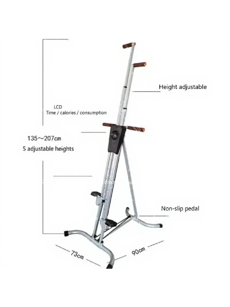 Vertical Climber with LCD Display, Home Stepper for Resistance Training, Durable Exercise Climbing Machine