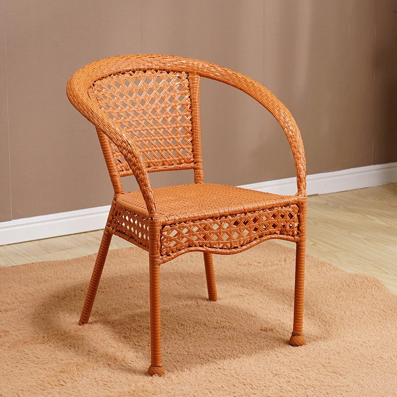 Sturdy Dining Chair Rattan High Load-bearing Bedroom Unique Kitchen Chair Office Modern Chaises Salle Manger Home Furniture ZLXP